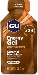 GU Energy Original Sport Nutrition Energy Gel, Caramel Macchiato, 24 Count Box