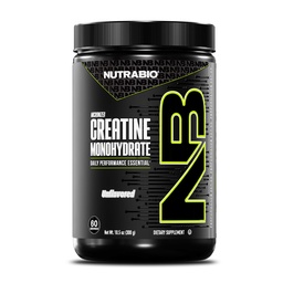 NutraBio Pure Micronized Creatine Monohydrate Powder Supplement, Unflavored, (300 g) - Stöder Bulk Muscle Energy, Recovery och Strength - HPLC Tested Creatine Powder Supplement för män och kvinnor