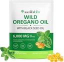 Acorn + Oak Oil of Oregano Softgels med Black Seed Oil, 2 i 1 Formulerad Oregano Oil Capsules Organic för Vitamin Good Supplement och Immune Support 120 Count- Lätt att Svälja
