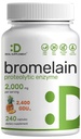 Bromelain Supplement 2,000mg per portion, 240 kapslar - naturliga proteolytiska enzymer från färsk ananas - stöder näringsutmattning