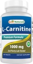 Bästa naturliga L-karnitin Fumarate 1000mg per tablett - 120 greve - ökar cellulär energi