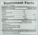 Naturens Bounty Fish Oil, stöder hjärthälsa, 1200 Mg, Rapid Release Softgels, 200 Ct (Pack of 2)