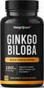 Natgrown Ginkgo Biloba 120mg - Extra styrka Ginkgo Biloba Extract Capsules - 120 greve
