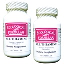 Ekologiska formler All Thiamin vitamin B1 50 mg, 2 X 60 kapslar