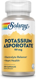 Solaray Potassium Asporotate Supplement, 99 mg | 200 greve