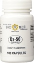 D3-50 50.000iu - Bio-Tech Pharmacal - 100 kapslar - Pack med 2