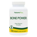 Natures Plus Bone Power med Boron - 1000 mg Calcium, 180 Softgels - Bone & Joint Support Supplement, flytande kalcium för maximal absorption - Mjölkfri, glutenfri - 45 portioner
