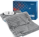 Bedsure Heating Pad for Neck and Shoulders and Back, Weighted Heated Pad with Vibration, FSA Eligible Items, Birthday Gifts for Women Men Mom Men, Auto Shut Off, 5lbs 12 "x 24", Grey