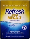 Uppfrisk Optive Mega-3 Lubricant Single-Use Sterile Containers Eye Drops 30 ea (Pack of 3)