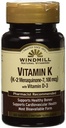 Windmill Natural Vitamins Vitamin K (K-2 Menaquinone-7, 100mcg) 60 tabletter (Pack av 1)