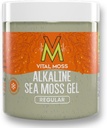 VitalMoss St Lucia Sea Moss Gel Regular, Wildcrafted Alkaline Sea Moss with Minerals Vitamins and Antioxidants, Thyroid and Immune Support Supplement, Raw, Unflavored and Vegan Friendly, 16oz