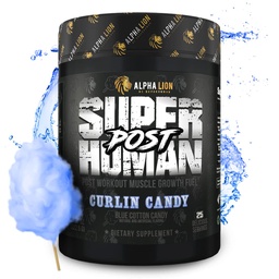 ALPHA LION Superhuman Post, Post Workout Recovery, Fast Acting Post Workout för män och kvinnor (25 portioner, Curlin Candy)