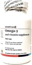 Omega-3 and Vitamin Supplement Twist Caps for Medium & Large Dogs 60ct
