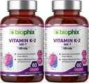 biophix Vitamin K2 MK-7-100 mcg 60 Vcaps 2 Pack - Stöder starka ben immunhälsa