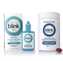 BLINK Tears Lubricating Eye Drops, 1 fl oz (30 ml) Eye Care för Mild till Måttliga Torra Ögon, Hyaluronat för att öka Hydration NutriTears kliniskt bevisat tillskott för torra ögon, 50 Softgels