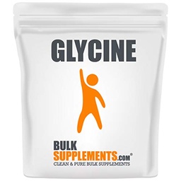 BulkSupplements.com Glycine Powder - Glycine Supplements, Amino Acid Supplement - Unflavored & Gluten Free, 3g per Servering, 1kg (2,2 lbs) (Pack of 1)