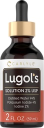 Carlyle Lugols Iodine 2 Procent 2 fl oz | Kaliumjodid och jodlösning 2% flytande droppar