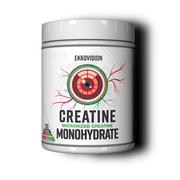 Ekkovision Creatine Monohydrate Powder, Micronized, Raspberry Watermelon, Pre & Post Workout Supplement för män och kvinnor, energisupport, lätt att blanda i Shakes, Smoothies & Beverages, 100 portioner
