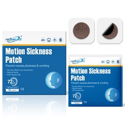 16ct Motion Sickness Patches - Sea Sickness Patches för kryssning, bil, flygplan och andra resor - Non-Drowsy, effektiv, varar 72 timmar
