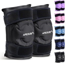 APEXUP Ice Pack för Knee Pain Relief, Large Reusable Wrap efter kirurgi, Flexibel Gel Cold Pack för skador, smärtlindring för Back, Shoulder, Elbow, Ankle och Leg (Black, L, 2PK)