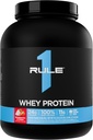 Regel 1 Whey Protein - 24g Fast-Acting Protein från All-Whey Källor med Naturligt Occurring EAAs & BCAAs för Workout Recovery eller Anytime Use (5 pounds *, jordgubbar & Crème)