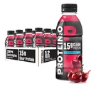 Protein2o Hydration Drink - 2-i-1 Liquid Clear Whey Protein Isolate och Electrolyte Drink - 15g Protein, Vitamins B5, B6 - Post-Workout Recovery - 16.9 Fl Oz - 12 Count Wild Cherry