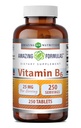 Fantastiska formler Vitamin B6 Pyridoxin 25mg 250 tabletter Supplement | Icke GMO | Gluten Free | Made in USA