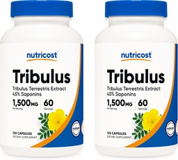 Nutricost Tribulus Terrestris Extract 750mg, 120 kapslar (2 flaskor)