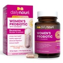 Daglig Nouri Probiotics för kvinnor | Vaginal hälsa + Urinary Tract Support | Vaginal pH & Microbiome Balance | 5 kliniskt studerade stammar + Cranberry & Omega | 30-dagars leverans