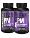 Jacked Factory Lean PM Night Time Fat Burner, Sleep Aid Supplement och Appetite Suppressant för män och kvinnor - 180 Stimulant-Free Veggie Weight Loss Diet Pills
