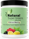 Super Greens Powder Organic| Green Supplements| Great Tasting Fruits and Vegetables Juice & Smoothie Mix Probiotics & Digestive Enzymes& Chlorella(Citrus Berry)1 item,7.4 Ounce