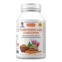 ANDREW LESSMAN Turmeric 400mg - 60 kapslar - 95% Curcuminoids som fosfolipidkomplex för optimala fördelar och absorption, hög styrka standardiserad extrakt, liten lätt att svälja kapslar