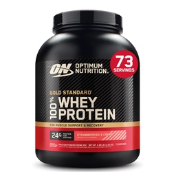 Optimum Nutrition Gold Standard 100% Whey Protein Powder, jordgubbar & Cream, 5 pund (Packaging May Vary)
