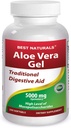 Bästa naturliga Aloe Vera Gel 5000 mg 250 Softgels
