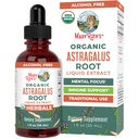 MaryRuth Organics Astragalus Root, Sugar-Free, USDA Organic, Astragalus Extract för immunstöd och fokus, Herbal Liquid Drops, Non-GMO, Vegan, 1 Fl Oz