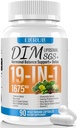 DIM Supplement Estrogen Balance for Women & Men, 1675 mg Estrogen Supplement Hormonal Acne Support, Menopause Support, Antioxidant Support,DIM SGS 90 Veggie Capsules,44 Day Supply-043