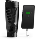 Promixx Charge Shaker Bottle (MiiXR + Edition) | Enhetsladdning Vortex Mixer med Supplement Storage och Easy-to-clean Tritan Cup (20oz | Stealth Black)