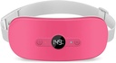 NOWWISH Värme Pad för period kramper Smärta Relief, Portable Electric Cordless Menstrual Värme Pad laddningsbar med 6 värmenivåer och 6 Massage Modes, julklappar för kvinnor Teen Girls, Red