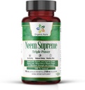 Organic Aura Neem Supreme Capsules. 150 Veg Capsules. Triple Complex - Max Strength Pure High-Potency Azadirachta Indica Capsule. Natural Antioxidant, Skin Health, Abundant Immunity Support.