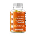 Vitamatic Sugar Free Vitamin D3 50.000 IE Weekly Supplement - 120 Pectin Based Gummies - Vitamin D-kapslar för ben, tänder och immunstöd (50000 IE)