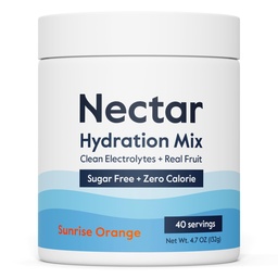 Nectar Sugar Free Electrolytes Powder - Organic Fruit No Sugar or Calories - Hydration Powder för Dehydration Relief och Rapid Rehydration - Keto och Paleo (Orange 40 Serving Tub)