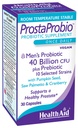 ProstaProbio Mäns dagliga probiotikum - 10 stammar med prebiotisk, Pumpkin Seed, Saw Palmetto & Cranberry | 30 Once-Daily Vegetarian Capsules för Prostate & Urinary Wellness Support