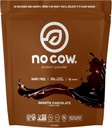 No Cow Vegan Protein Powder, Chocolate, 20g Plant Based Protein, Recyclable Bag, Dairy Free, Soy Free, No Sugar Added, Keto Friendly, Gluten Free, Naturally Sweetened, Non GMO, Kosher, 1,74 Pound