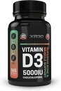 Vitamin D3 5000IU Cholecalciferol - Superior Bone & Muscle Support - 365 Softgels - Tillverkad i USA