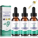 REYROB 3 Pack Cortexi Tinnitus Behandling, [1x30ML] Cortexi Hearing Support Drops, Cortexi Advanced Formel Drops för öronhälsa