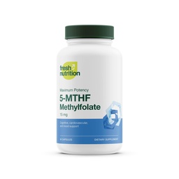 L Methylfolate 15mg - Maximal styrka - Aktiv vitamin B9 Superior Bioavailability - 5-MTHF Methyl folat för humör, kognition, immunitet, kardiovaskulär, neurologisk, reproduktiv hälsa - 60 kapslar