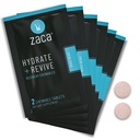 Zaca Recovery Chewable Supplement | Hydrate + Revive | Party, Travel, Exercise & Altitude | Sugar Free & Gluten Free | Mixed Berry, 6 Packets = 12 tabletter