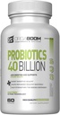 Probiotic 40 Billion CFU 4 Strains + Prebiotic - Supports Digestive Health & Immunity - Helps with Constipation, Diarrhea, Bloating - Gluten-Free, Non-GMO - Made in The USA - 60 Capsules