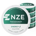 NZE Koffein Nootropic Pouches (Wintergreen) - Energipåsar med 50mg Koffein, Alpha GPC, L-Tyrosine & L-Theanin utan socker eller konstgjorda sötningsmedel - 15 påsar per Can - 5 Pack