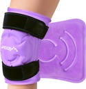 APEXUP Ice Pack för Knee Pain Relief, Large Reusable Wrap efter kirurgi, Flexibel Gel Cold Pack för skador, smärtlindring för Back, Shoulder, Elbow, Ankle och Leg (Purple, L 1PK)